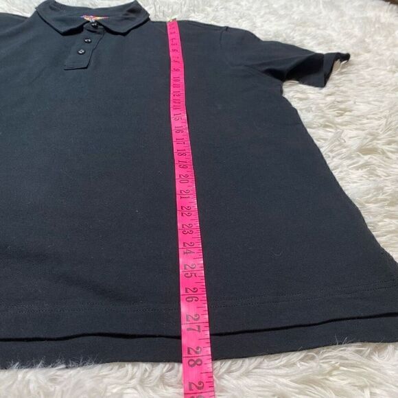 Robert Graham Mens Polo Shirt Size Large Black Golf Collared Tshirt - Picture 8 of 10